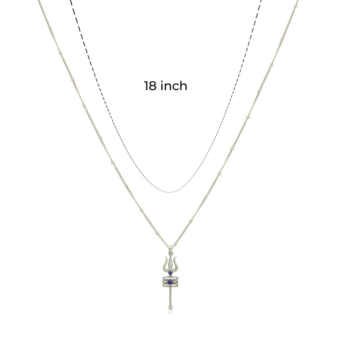 92.5 Silver Women's Trishul pendant