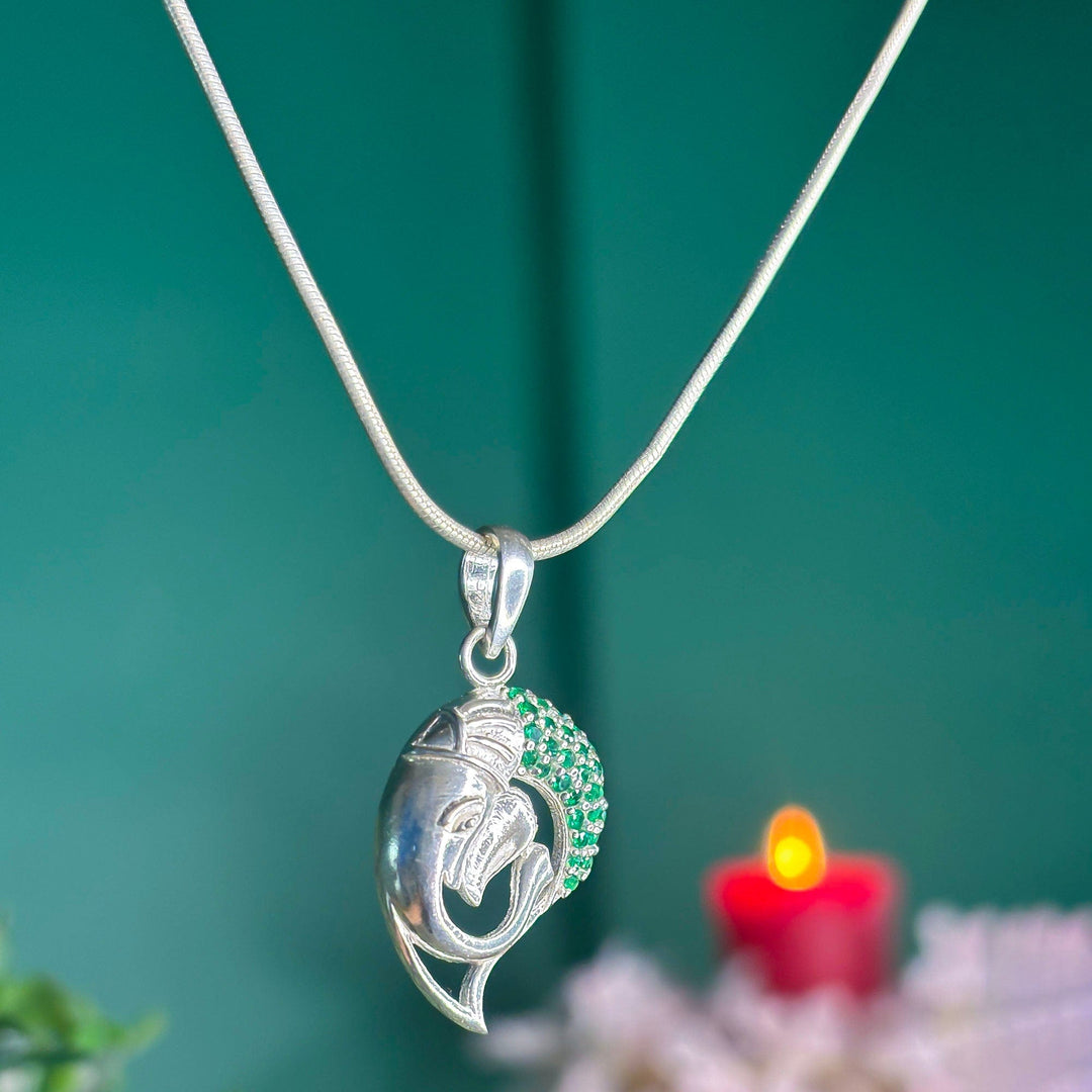 Silver Gajanana Necklace