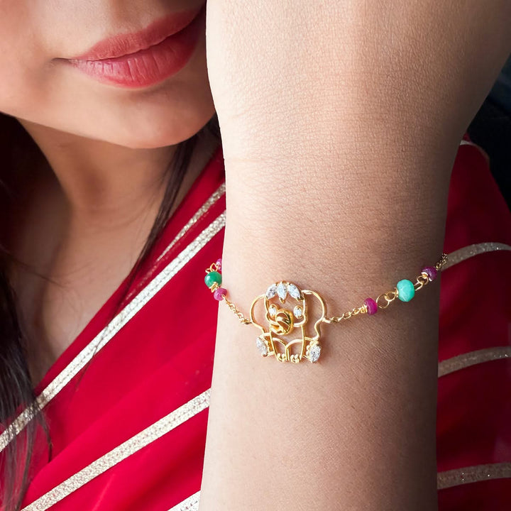 925 Pure Silver Elephant Charm Bracelet