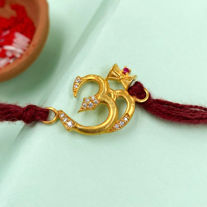 Pure Silver 92.5 OM Rakhi