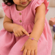925 Silver Kids Duck in Pink Enamel Bracelet