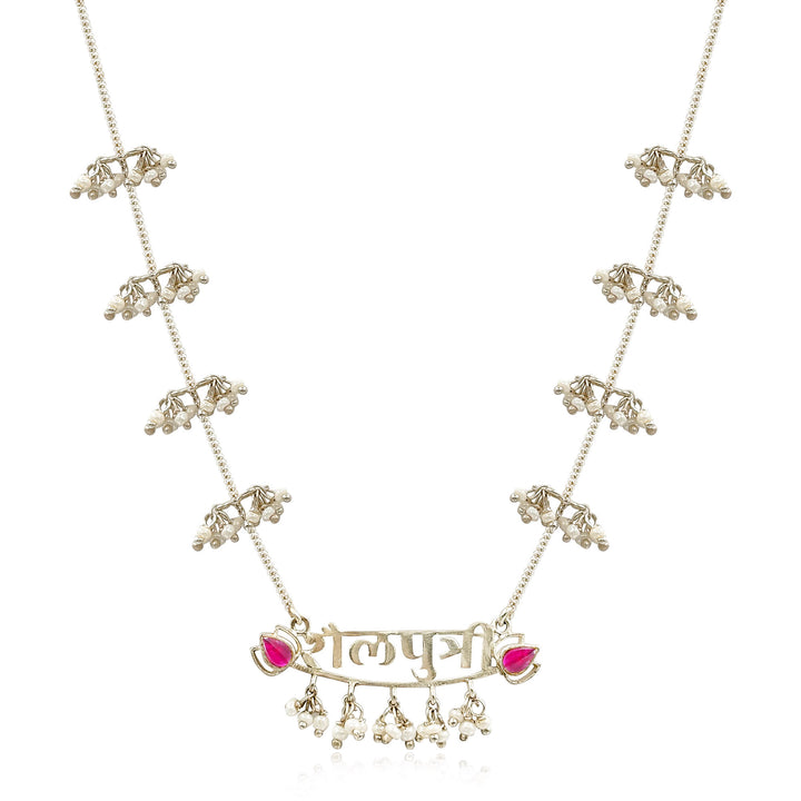 Silver Shailaputri Devi necklace