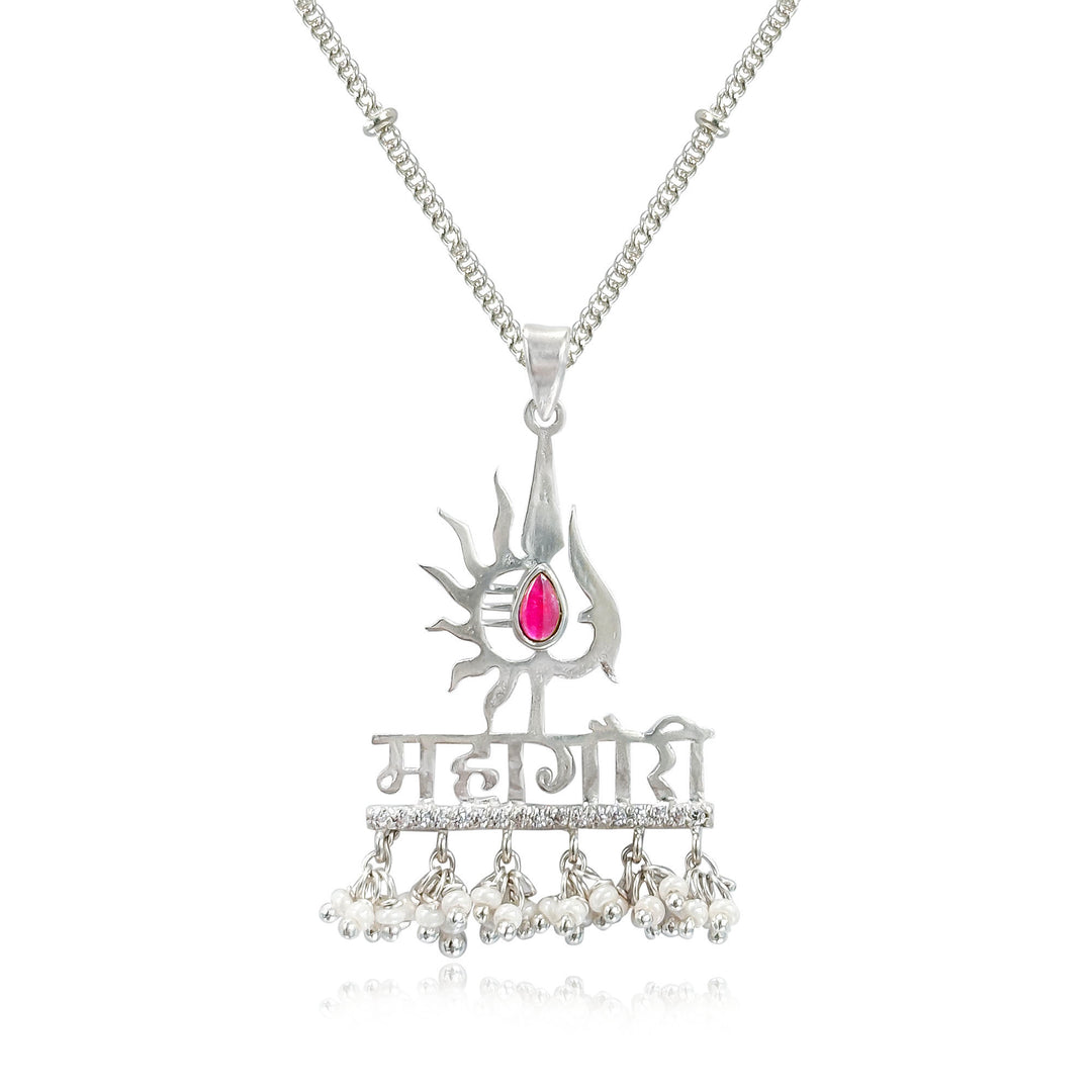 Silver Mahagauri necklace