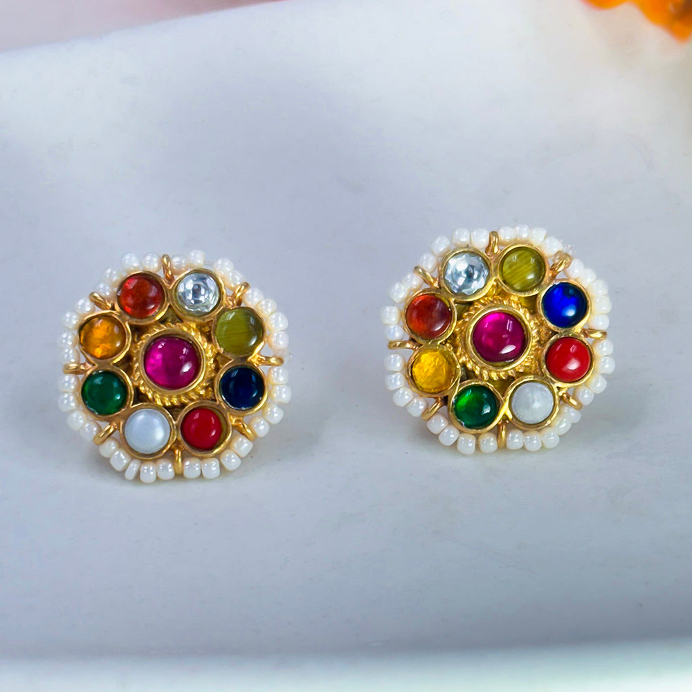 Celestial Navratan Harmony Studs