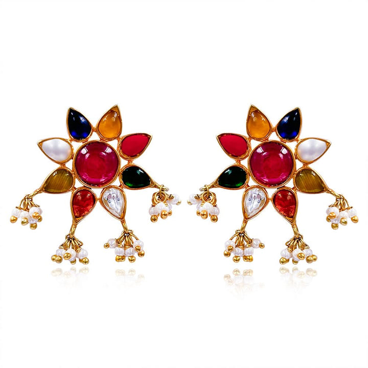 Nine Gems Royal Navratan Earring