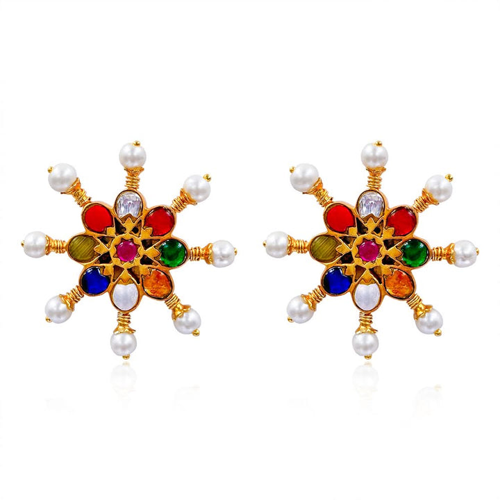 Enchanted Navratan Dream Earring