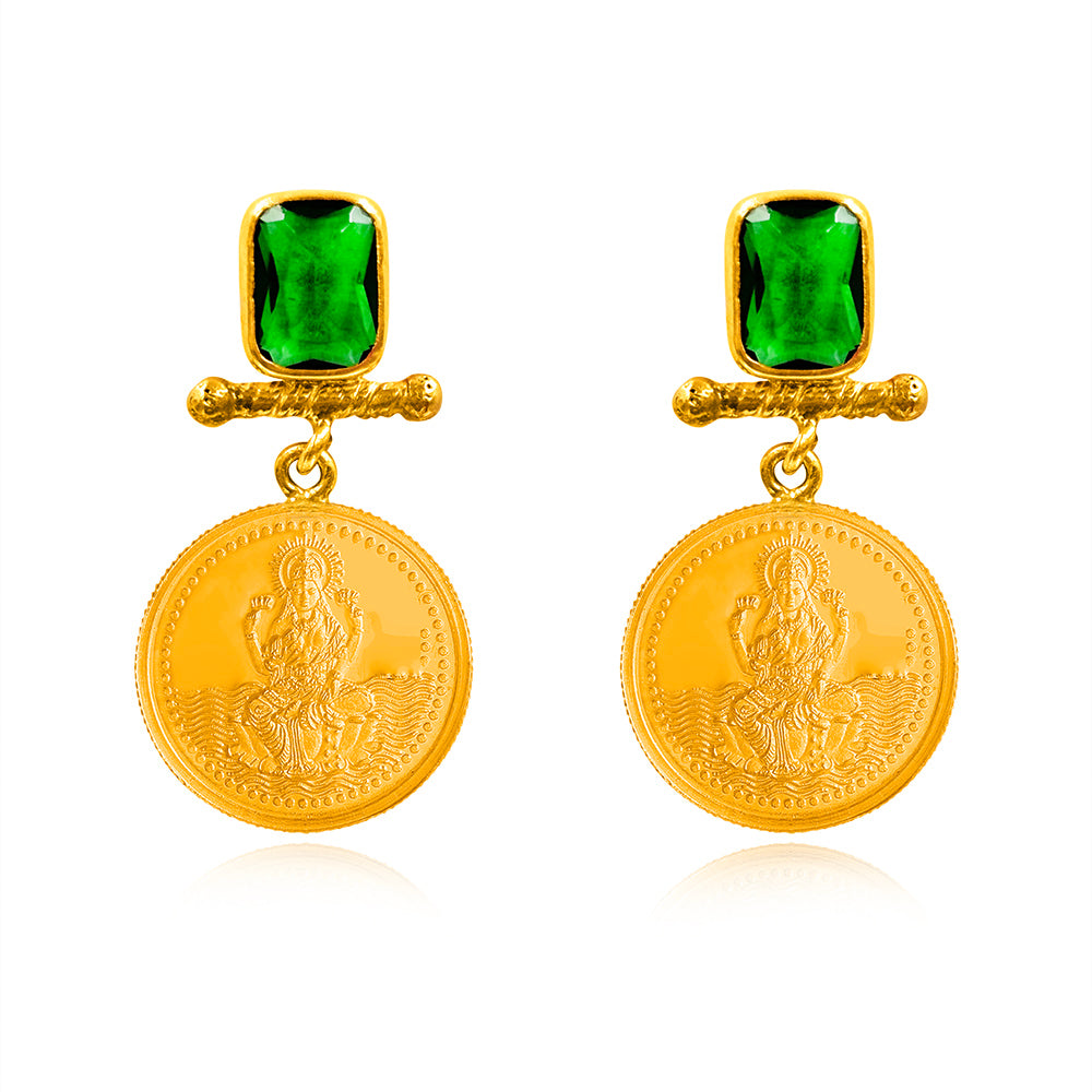 999 Silver Maa Lakshmi Earring