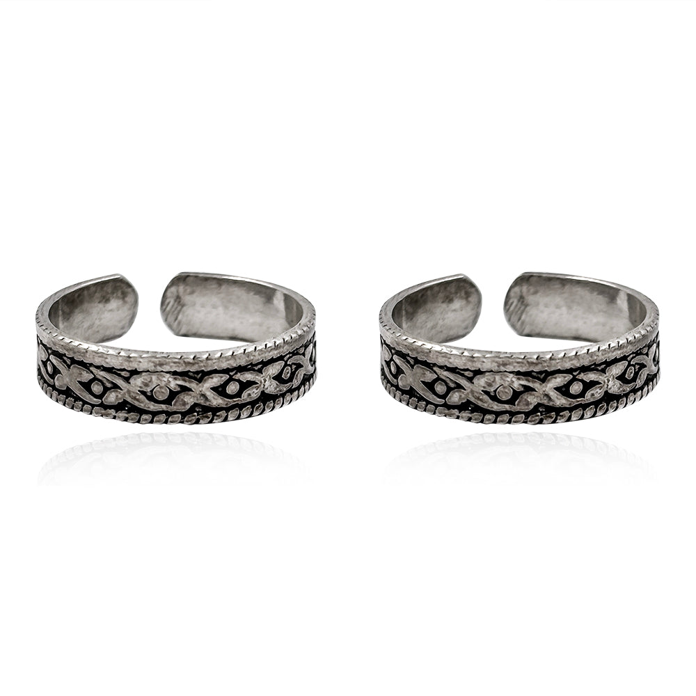 Silver Infinity Loop Toe Rings