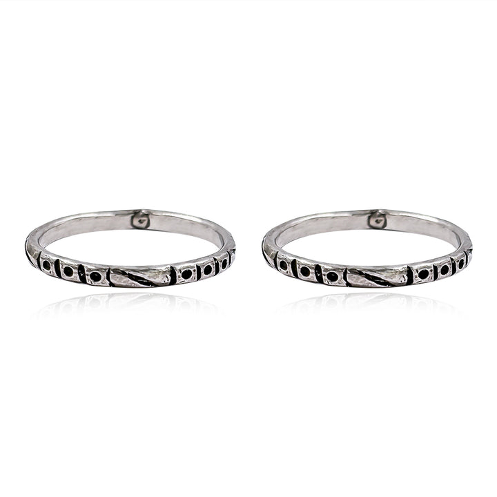 Silver Adjustable Band Toe Rings