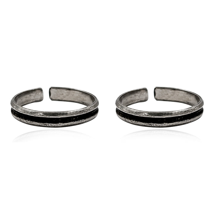 Silver Band Toe Rings