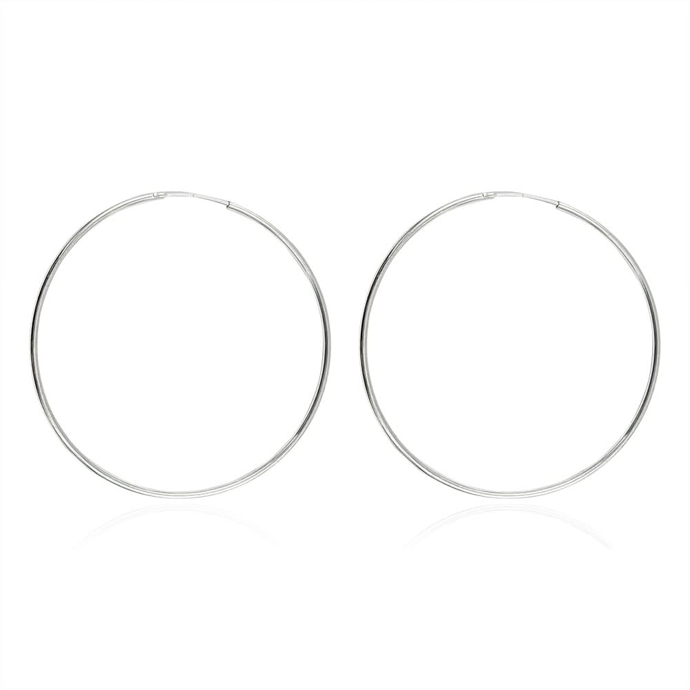 92.5 silver Hoops Earring