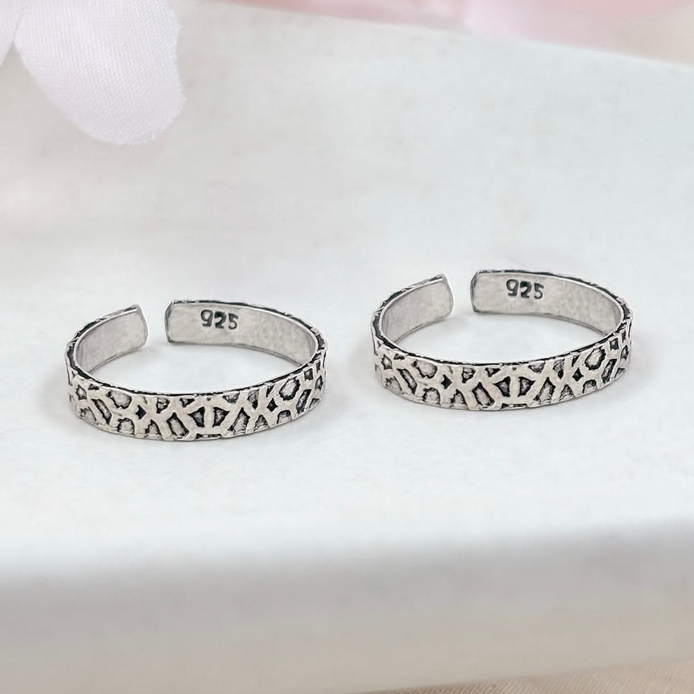 Silver Minimalist Band Toe Rings