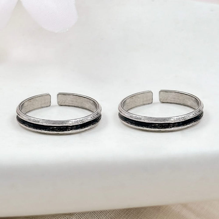 Silver Band Toe Rings