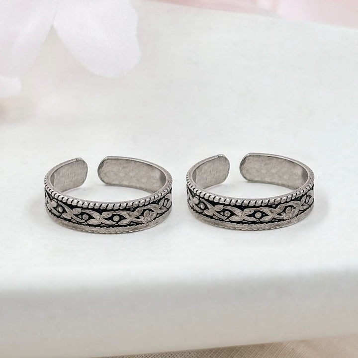 Silver Infinity Loop Toe Rings