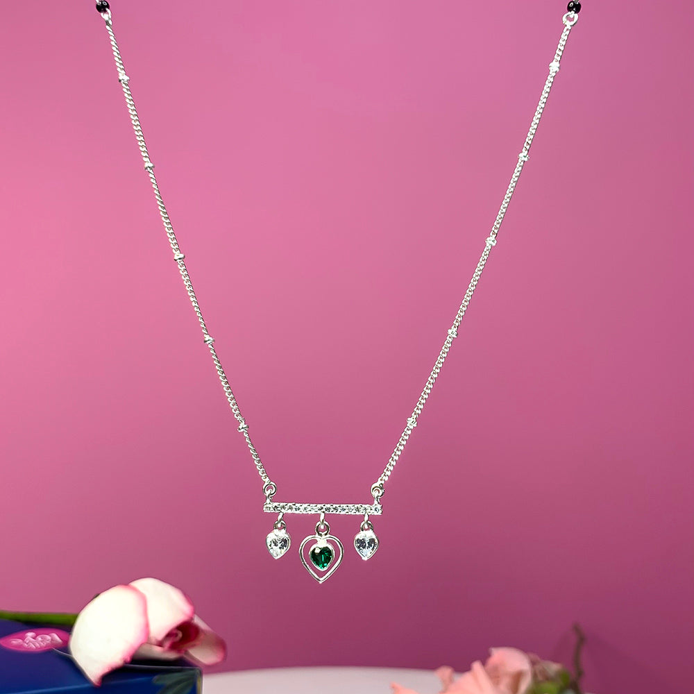 92.5 Sterling Silver Be Mine Mangalsutra Necklace