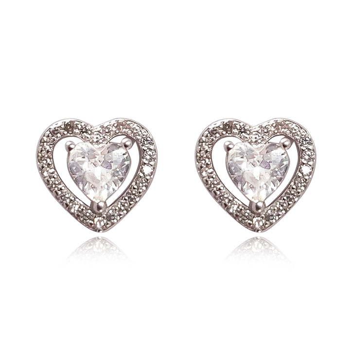 92.5 Sterling Silver Eternal Love Drop Earrings