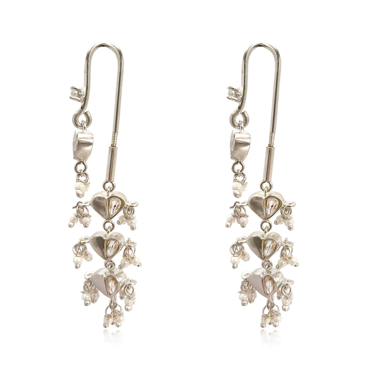 92.5 Sterling Silver Love Knot Earrings