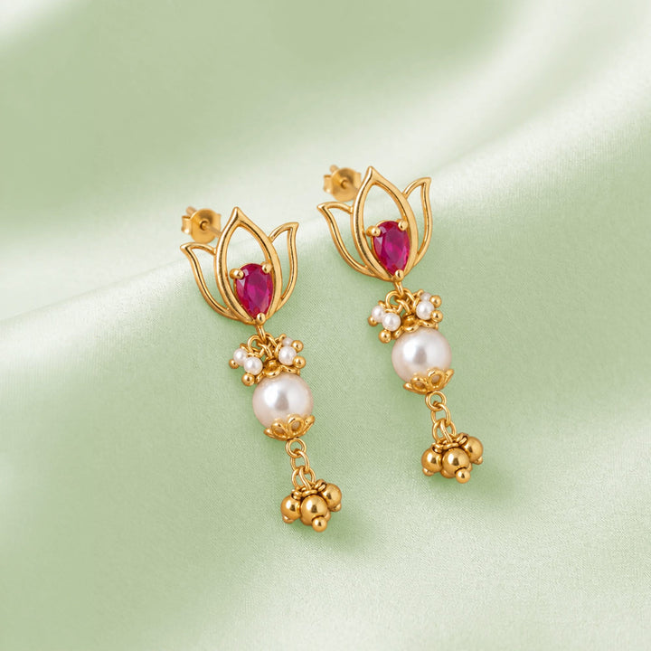 SIlver 925 Gulabo Padma Earrings