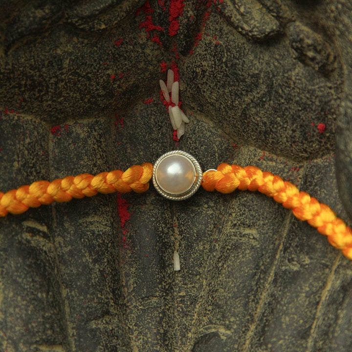 92.5 Silver Pearl Rakhi