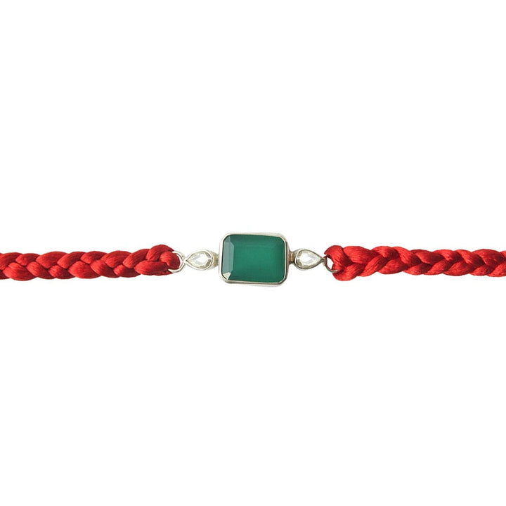 92.5 Rakhi WIth Green Onyx