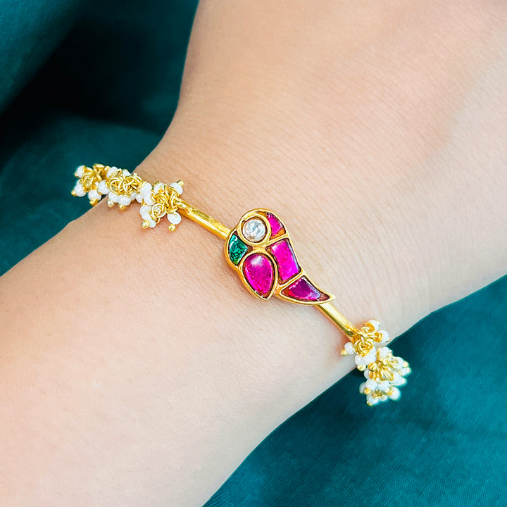 Mithu Silver Cuff with pearls