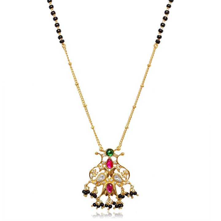 Swan Motifs Silver 92.5 Mangalsutra Necklace