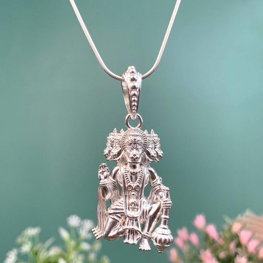 925 Silver Panchmukhi Hanuman Pendant