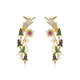 925 Silver Patakha Firecracker Rocket Earcuff