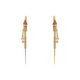 925 Silver Patakha Rocket Needle Ear Cuff Earrings