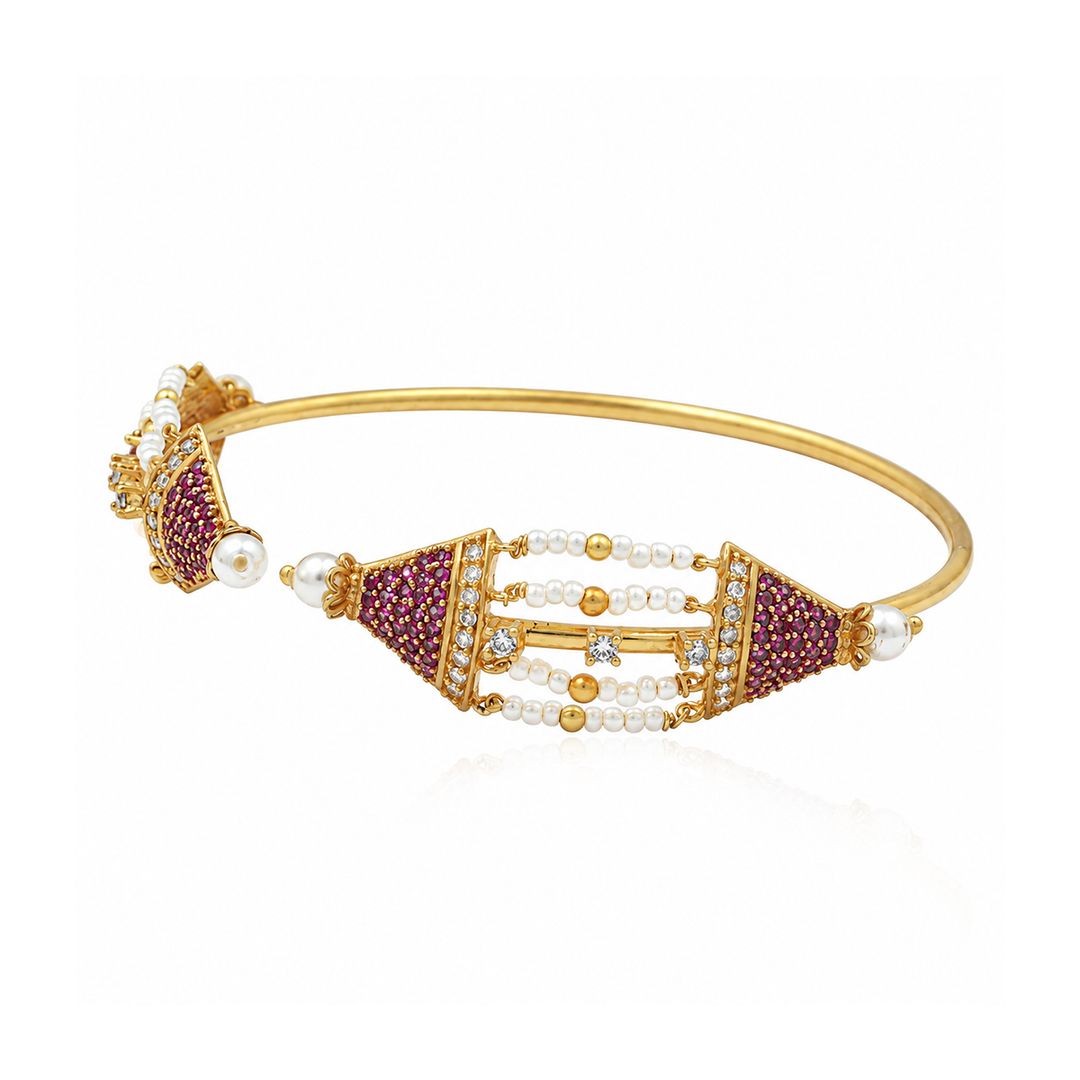 925 Silver Patakha Anar Bangle