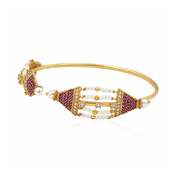 925 Silver Patakha Anar Bangle