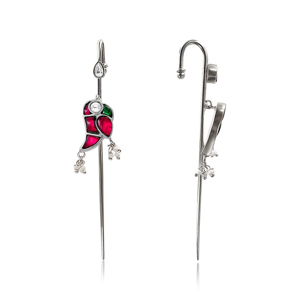 Mithu Silver Needle Earcuff