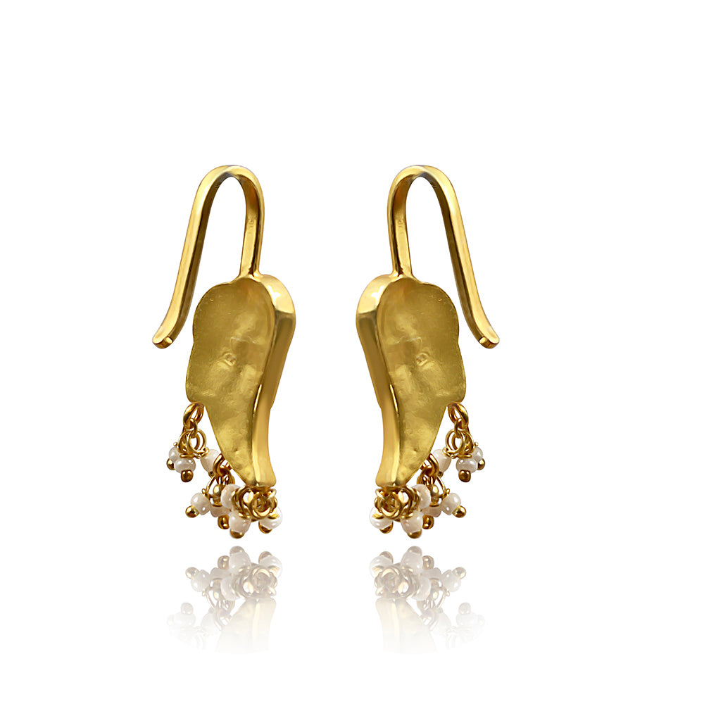 Mithu Silver 24k Gold Plated Clip on Bugadi/Earcuff