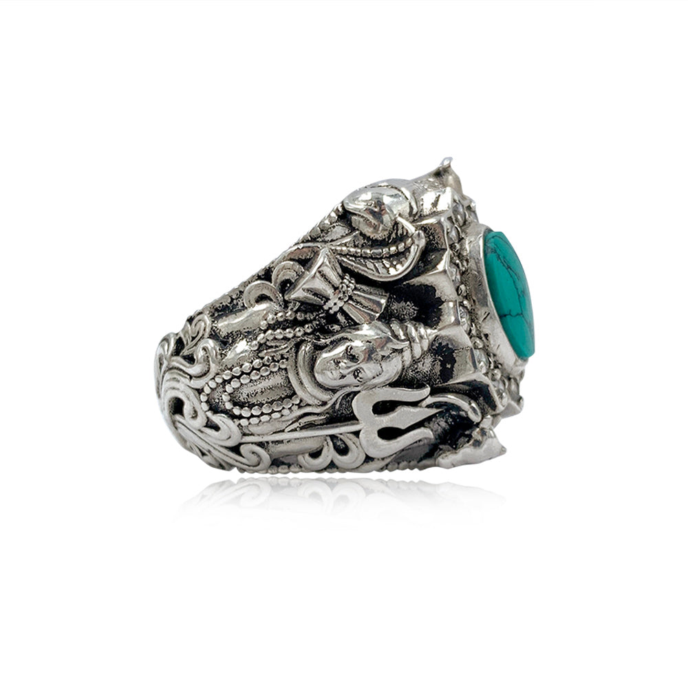 92.5 Shiva Pure 925 Silver Ring