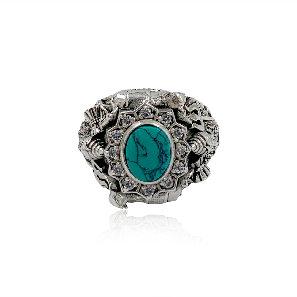 92.5 Shiva Pure 925 Silver Ring