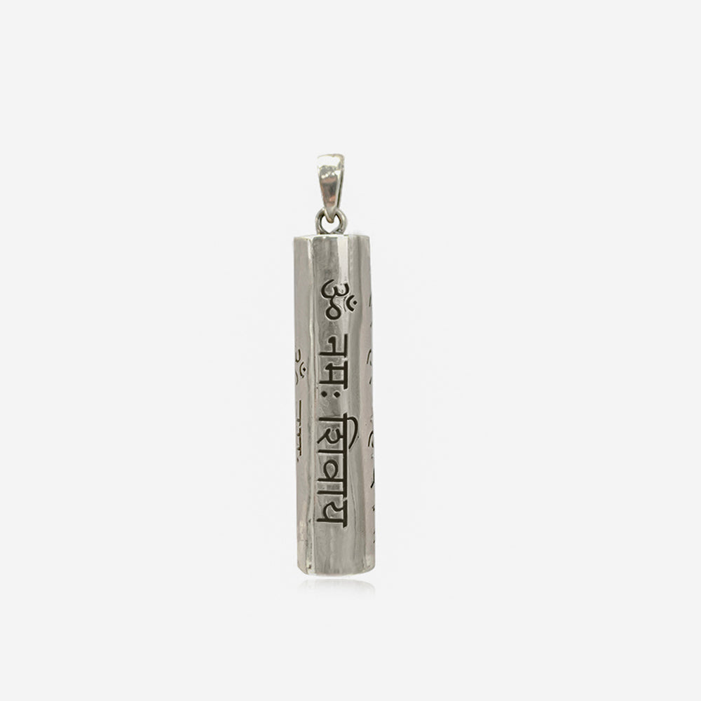 Shiva Mantra Pure 92.5 Silver Necklace