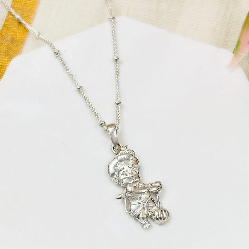 92.5 silver bal hanuman pendant