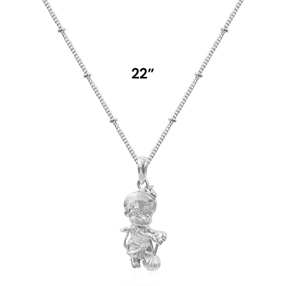 92.5 silver bal hanuman pendant