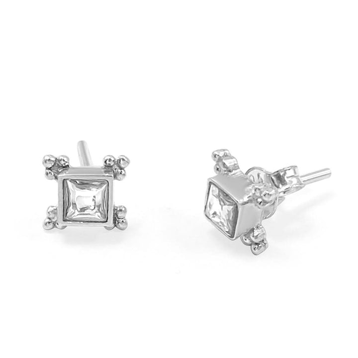 Mithu Silver Stud Earrings