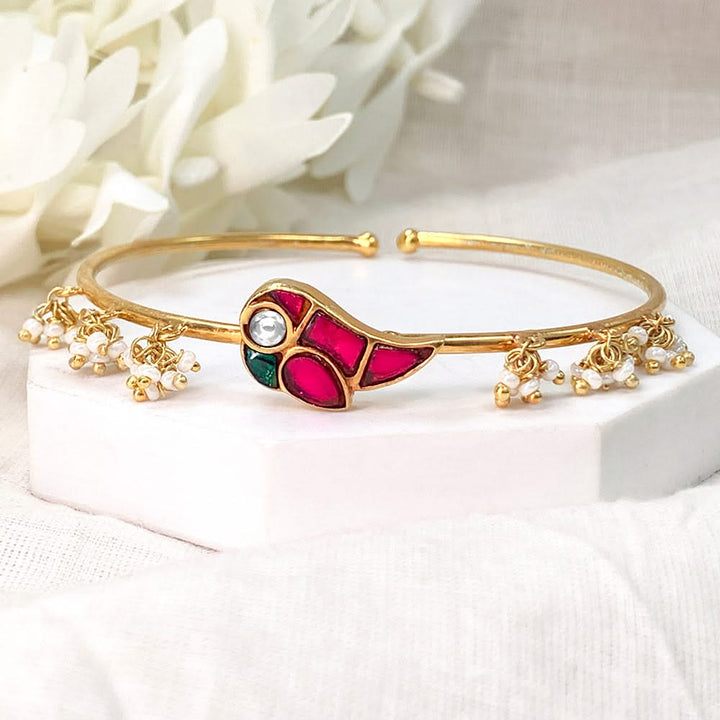 Mithu Silver Cuff with pearls