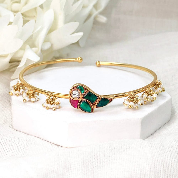 Mithu Silver Cuff with pearls