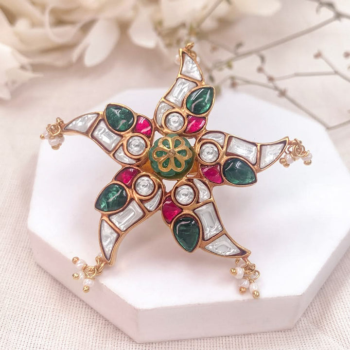 Mithu Silver 24k Gold Plated Naayaab Ring