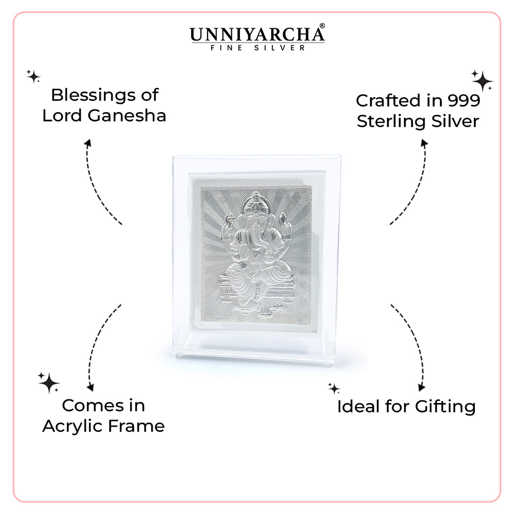 Pure 999 Silver Ganesh Blessing