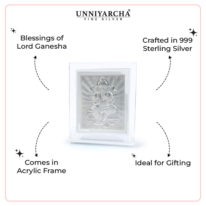 Pure 999 Silver Ganesh Blessing