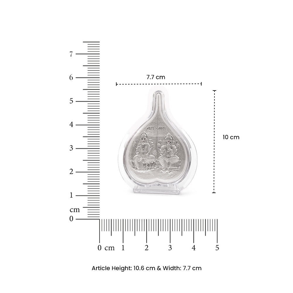 999 Pure Silver Betel Laxmi-Ganesha Keepsake