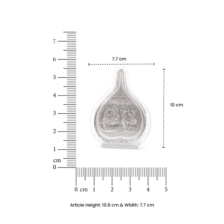 999 Pure Silver Betel Laxmi-Ganesha Keepsake
