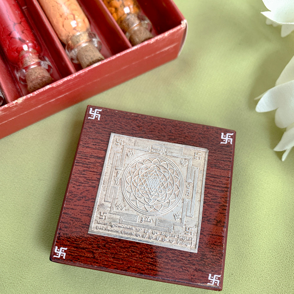 92.5 Silver Goddess Lakshmi Shree Yantra