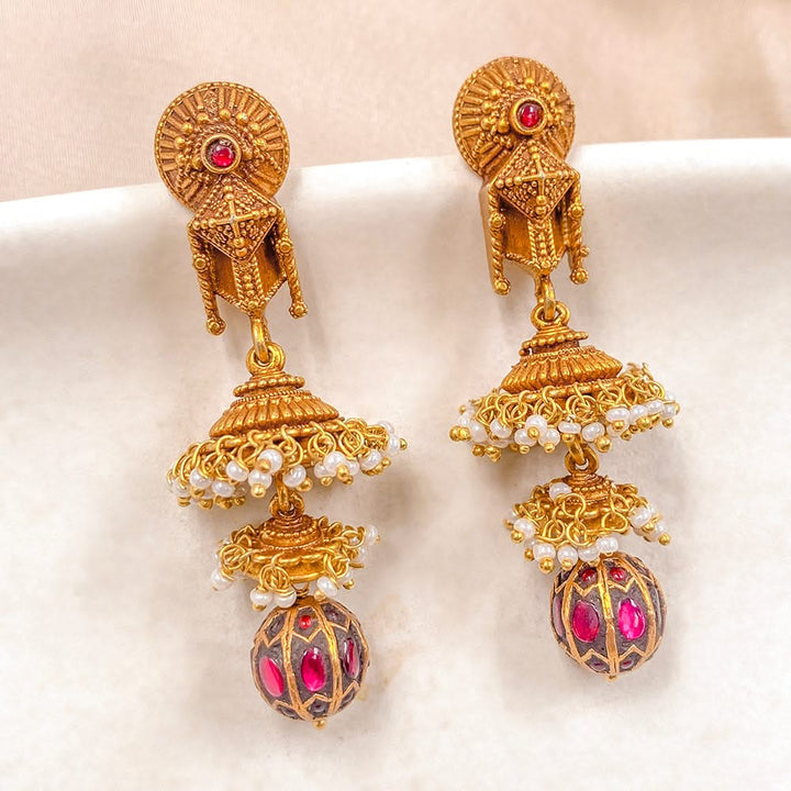 Rajamukhi Jhumkas