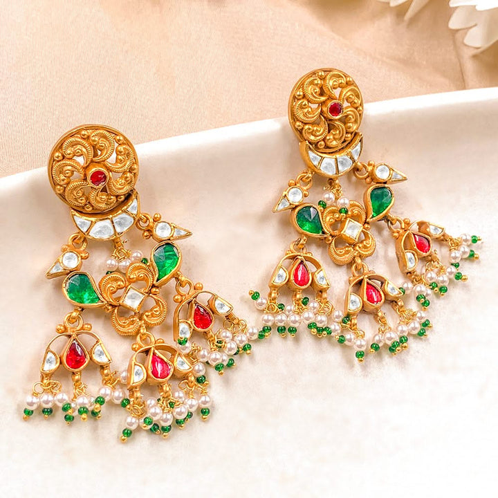 Parrot Silver 925 Chandeliers Earrings