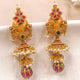 Silver 925 Peacock Temple Jhumka Earrings